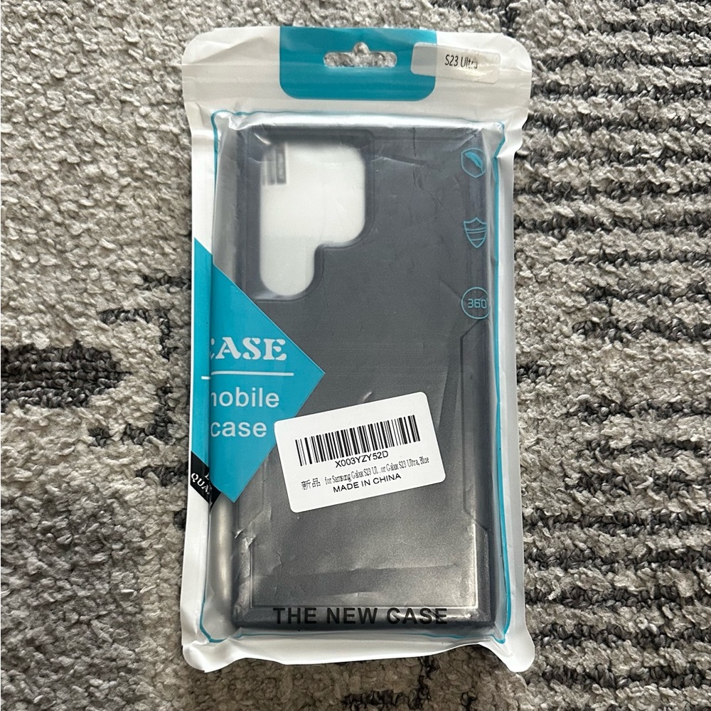 Samsung S23 Ultra Case with HD Screen Protector - Blue